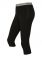 Capri leggings, front, black