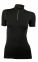 Half-zip, short-sleeve mock turtleneck shirt